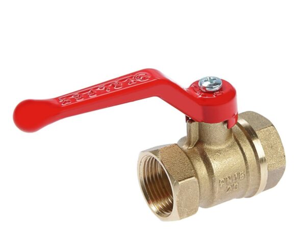 Кран шаровый латунный с внутренней резьбой Ду 15 (вода) ручка-рычаг